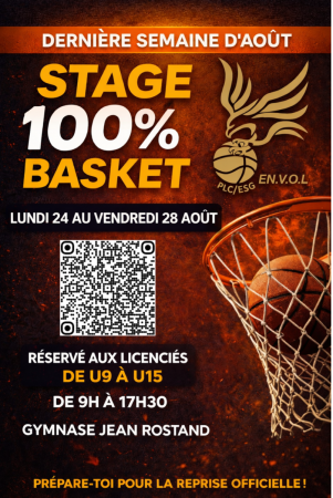 🏀🌞 STAGE DE REPRISE 100 % BASKET 🌞🏀