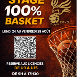 🏀🌞 STAGE DE REPRISE 100 % BASKET 🌞🏀